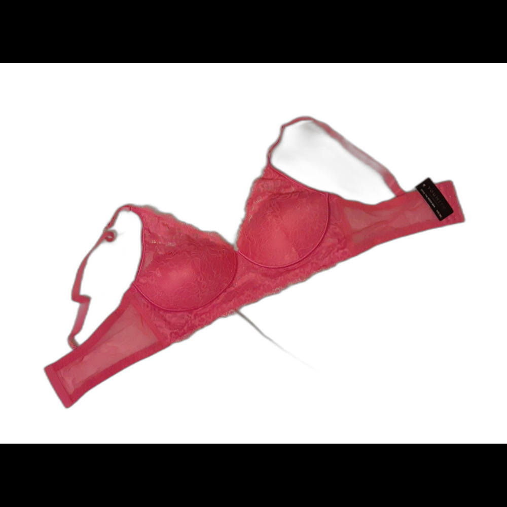 Youmita Camine Rose Floral Lace Wireless 38C Bra NWT